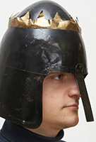  Medieval helmet with a crown 1 